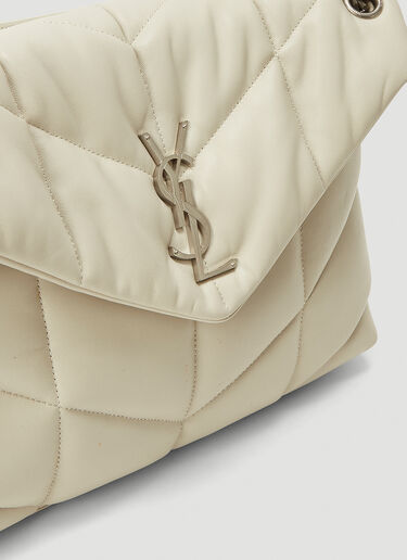 Saint Laurent LouLou Puffer Medium Shoulder Bag Beige sla0243050