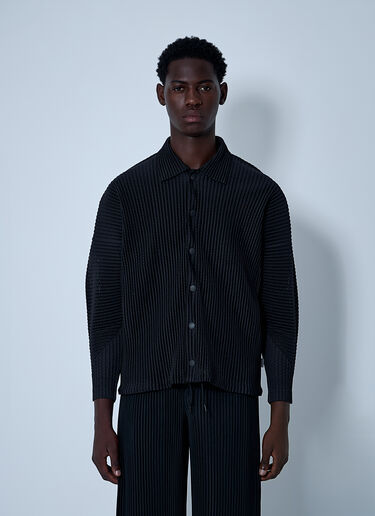 Homme Plissé Issey Miyake Pleated Shirt Black hmp0161005