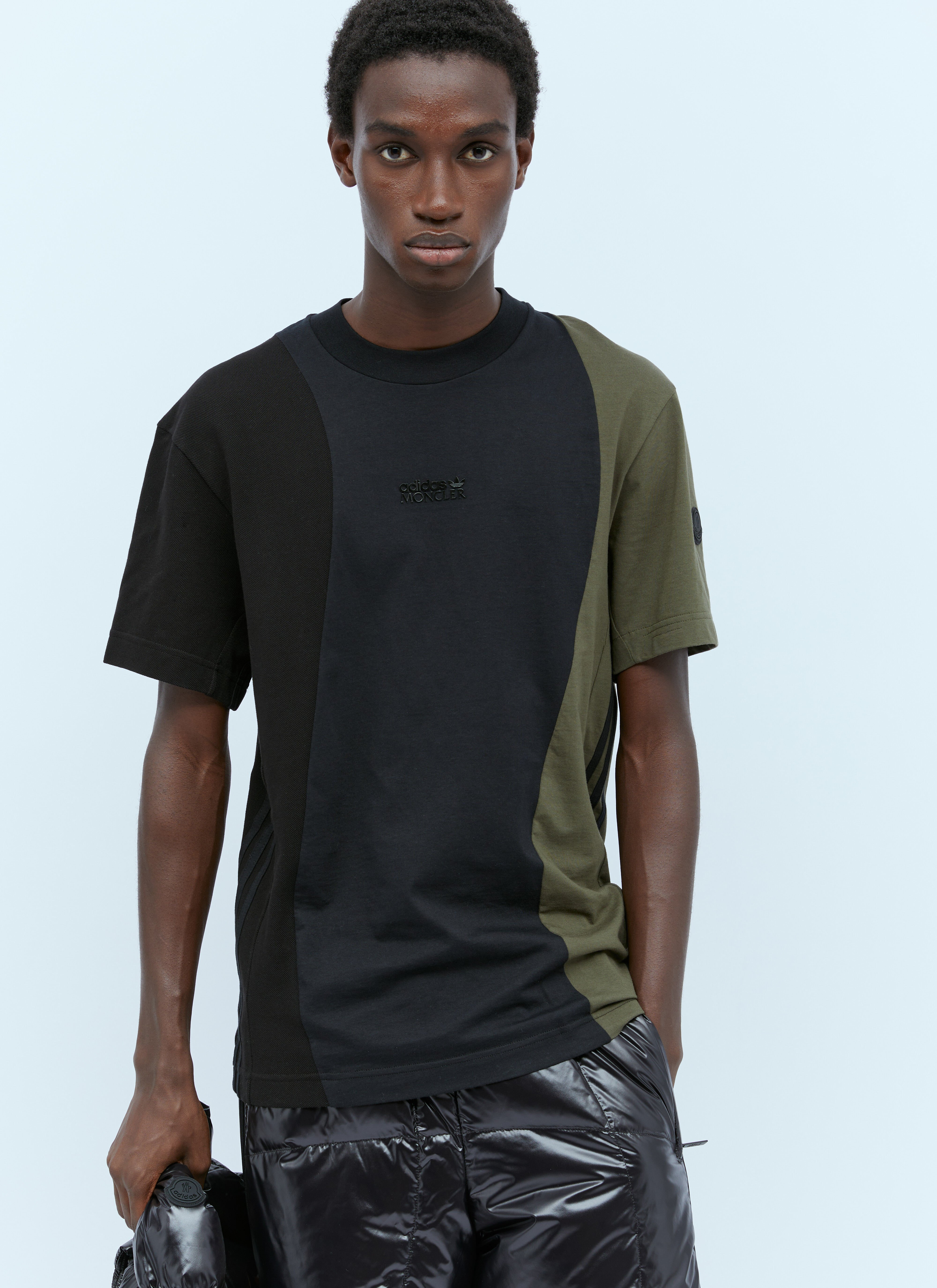 Moncler x adidas Originals Colour-Block Logo T-Shirt Black mad0154006
