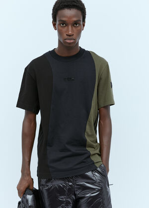 Moncler x adidas Originals カラーブロック ロゴTシャツ ブラック mad0154006