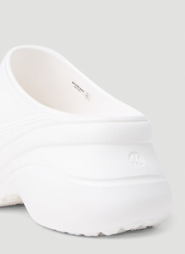 Balenciaga Crocs Platform Mules White bal0252070