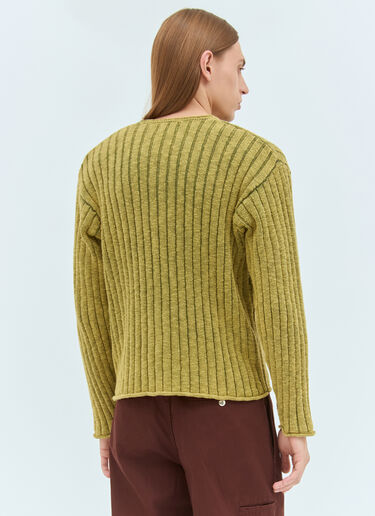 Stüssy Ribbed Crewneck Sweater Green sts0159004