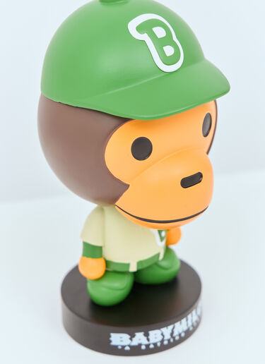 A BATHING APE® 棒球 Baby Milo 摇头娃娃 绿色 aba0357003