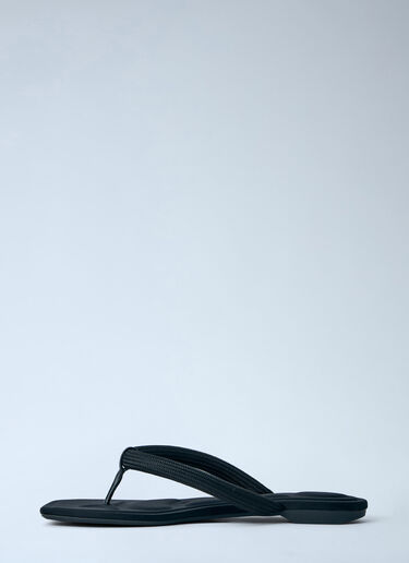 Alexander Wang Jenna Tubular Flat Thong Sandals Black awg0264015