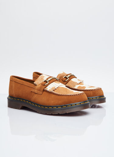 Dr. Martens 아드리안 스내플 헤어리 스웨이드 로퍼 베이지 drm0354014