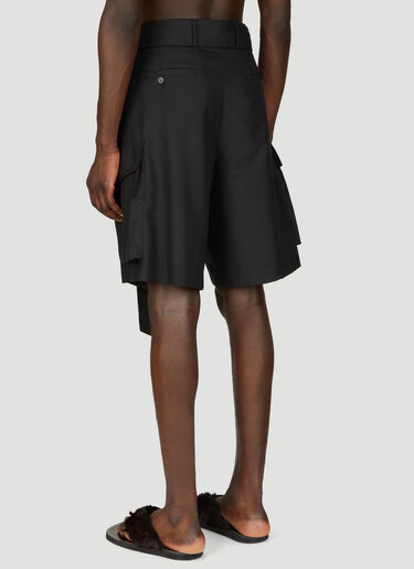 Dries Van Noten Wide-Belted Shorts Black dvn0156011