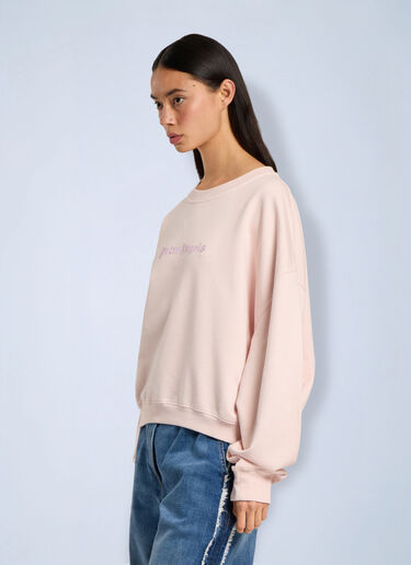 LN-CC® - Palm Angels: Stud Logo Crew - Pink Palm Angels Stud Logo Crew Pink pma0266220