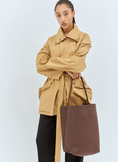The Row Large N/S Park Tote Bag Brown row0258041