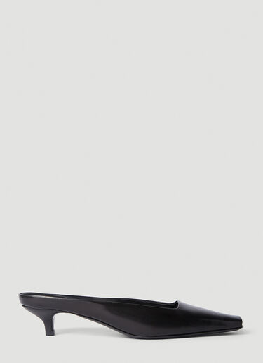 TOTEME Kitten Heel Mules Black tot0252002