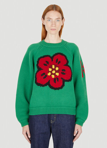 Kenzo Graphic Comfort Sweater Green knz0250006