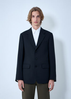 Dries Van Noten Single-Breasted Wool Blazer Black dvn0163005