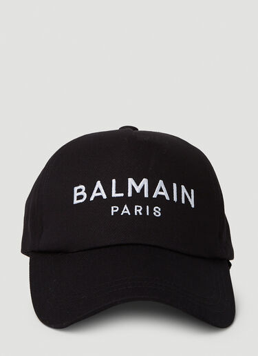 Balmain Logo Embroidery Baseball Cap Black bln0151050