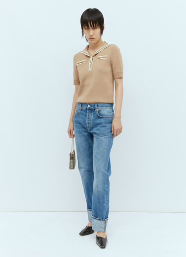ウール ホースビット ポロシャツ Gucci ウール ホースビット ポロシャツ ベージュ guc0255022