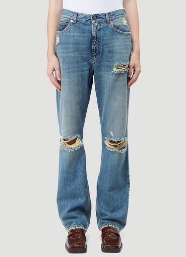 Gucci Distressed Jeans Blue guc0242017