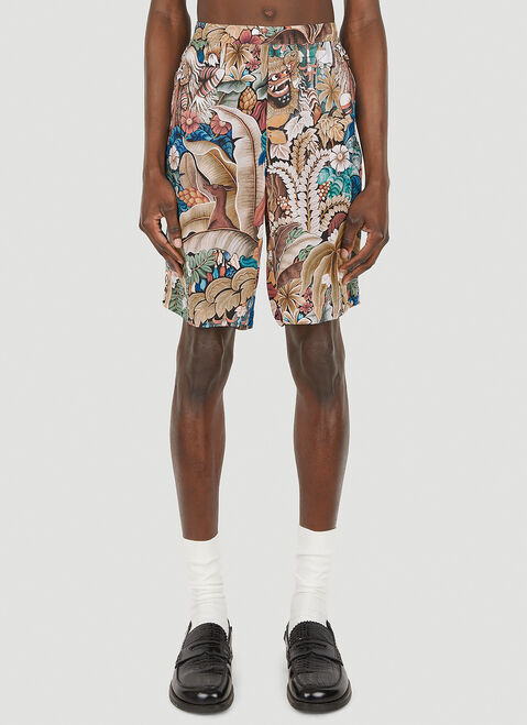 Endless Joy Abstract Motif Board Shorts Black enj0148005