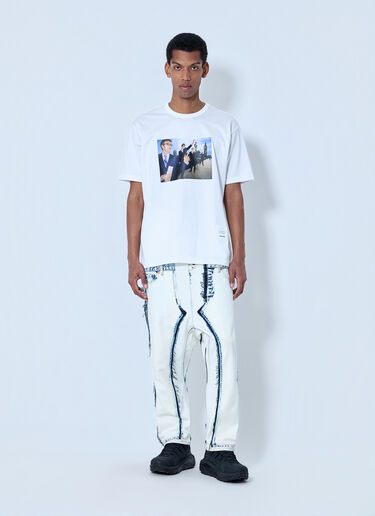 Junya Watanabe Graphic Print T-Shirt White jwn0164006
