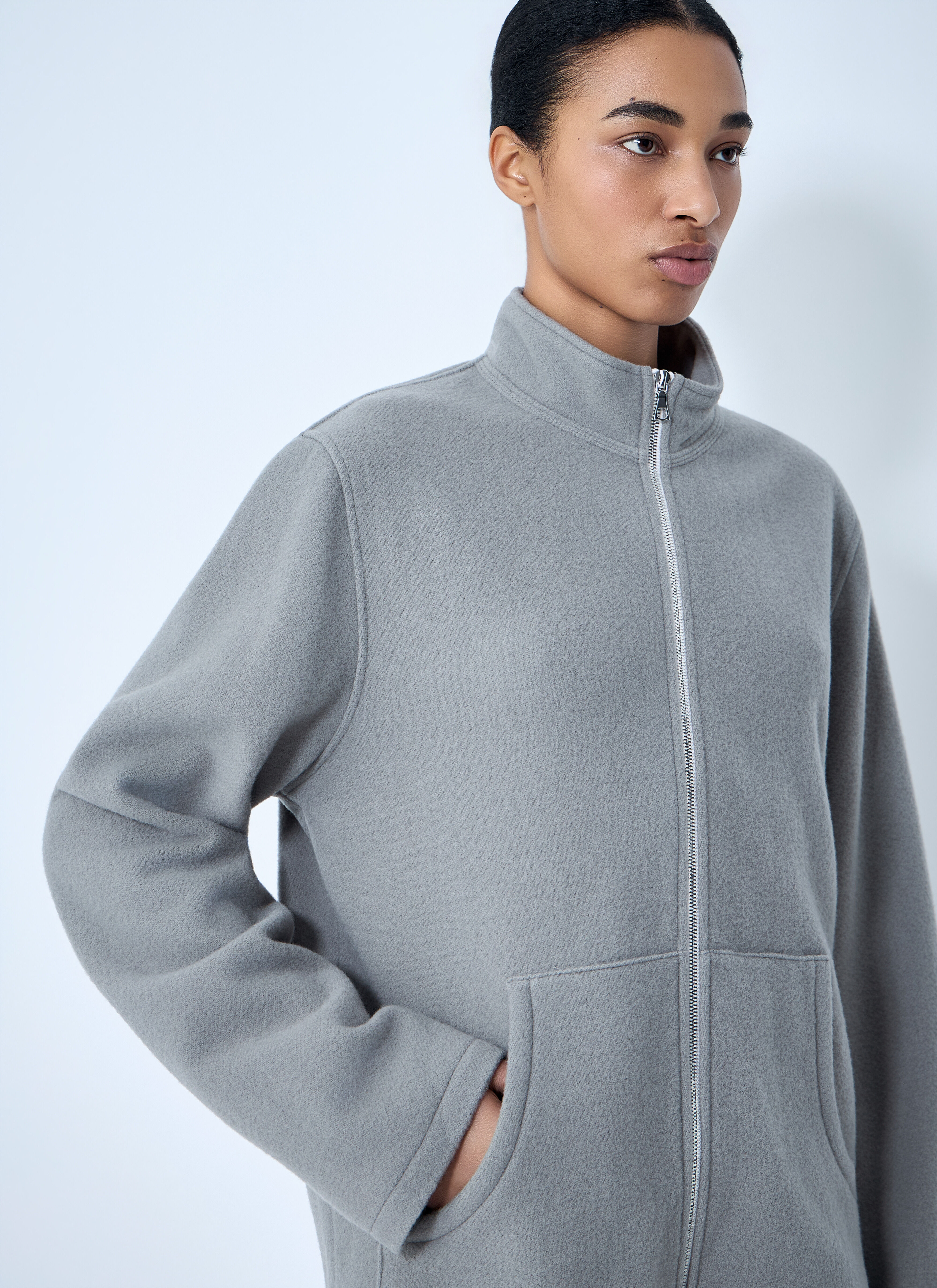 RIER Women's' Full-Zip Fleece Jacket in Grey | LN-CC®