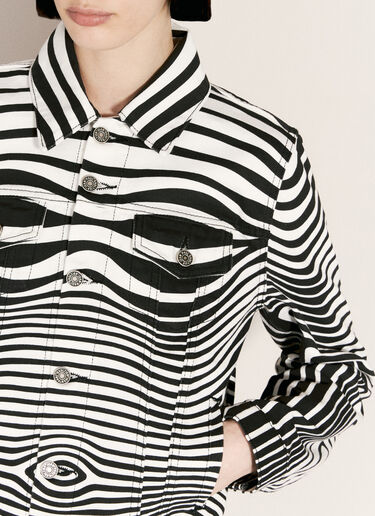 Jean Paul Gaultier ボディモーフィングデジタルプリントジャケット  ホワイト jpg0256019