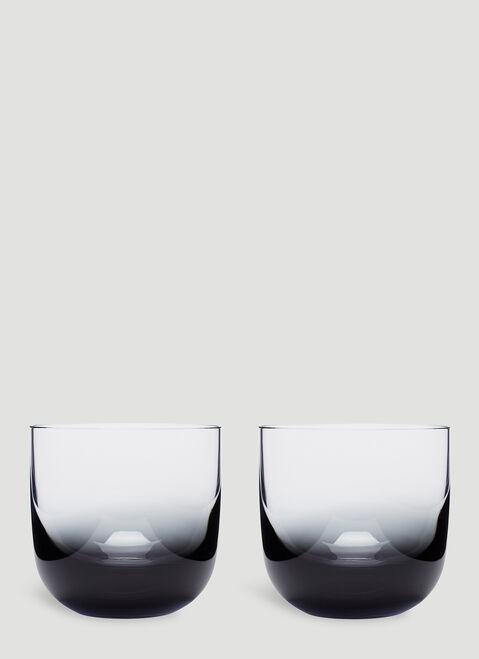 Gucci Set of Two Tank Whiskey Glasses Black guc0151026