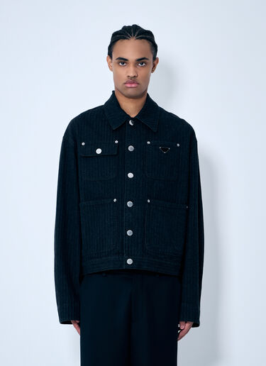 Prada Denim Overshirt Black pra0160009