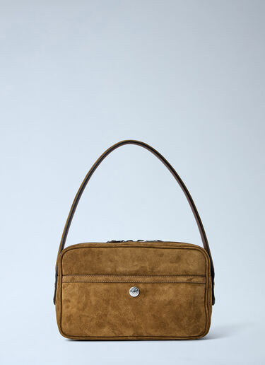 Acne Studios Camero Party Leather Shoulder Bag Brown acn0364004