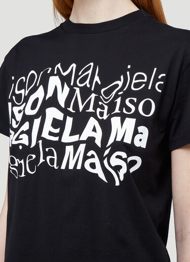 Maison Margiela Logo T-Shirt Black mla0243008