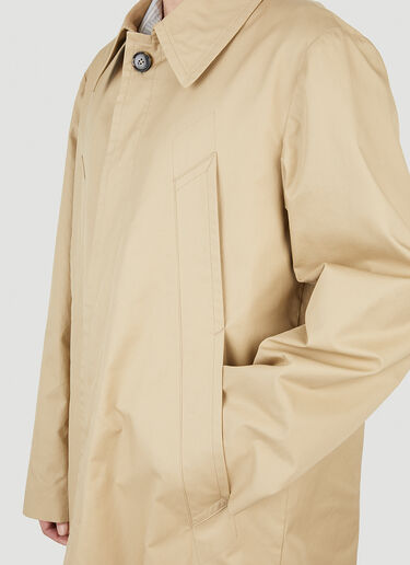 MM6 Maison Margiela Knee Length Trench Coat Beige mmm0151001