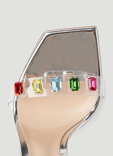 Ribbon Candy High Heel Sandals Gianvito Rossi Ribbon Candy High Heel Sandals Silver gia0252003