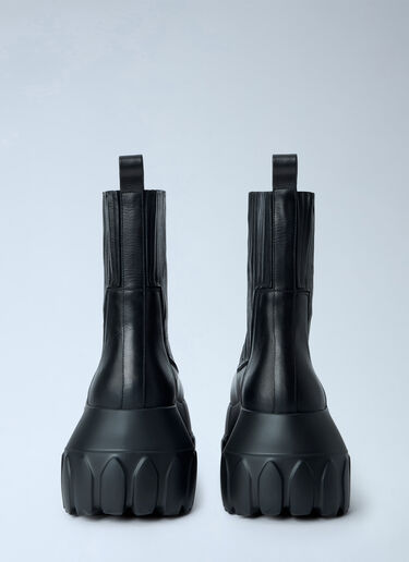 LN-CC® - Rick Owens: Beatle Mega Tractor Boots - Black Rick Owens Beatle Mega Tractor Boots Black ric0165010