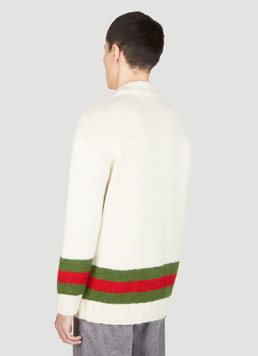Web Cardigan Gucci Web Cardigan White guc0151024