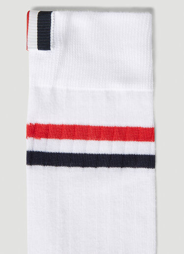 Thom Browne Striped Socks White thb0251002
