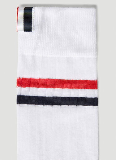 Striped Socks Thom Browne Striped Socks White thb0251002