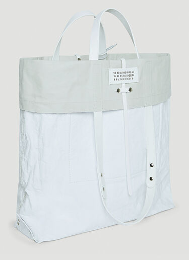 Maison Margiela Fold-Over Wrinkled Tote Bag White mla0144028