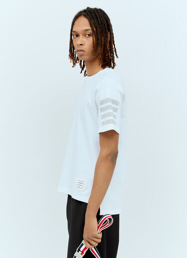 Thom Browne Four-Bar T-Shirt White thb0155003