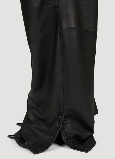 Balenciaga Sport Logo Leather Track Pants Black bal0253002