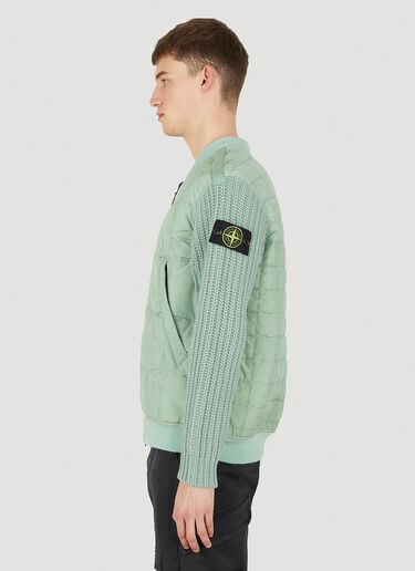 Stone Island Compass Patch Bomber Jacket Green sto0150008