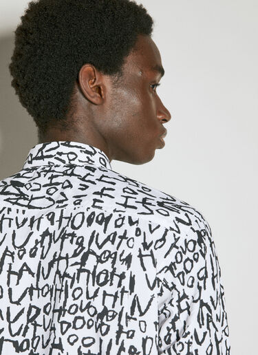 Comme des Garçons Homme Plus 徽标印花衬衫  白色 hpl0154011