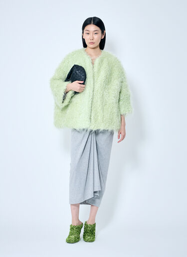 Dries Van Noten Voilin 仿皮草夹克  绿色 dvn0258004