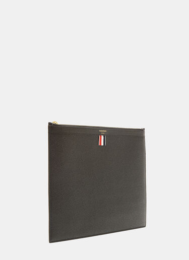 Thom Browne 로고 탭 파우치 블랙 thb0129008