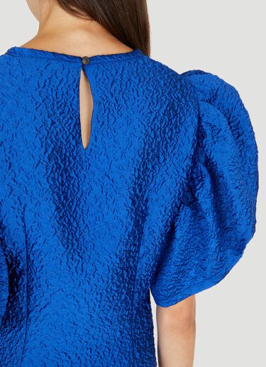 Koché Ruffle Sleeve Top Blue kce0249019