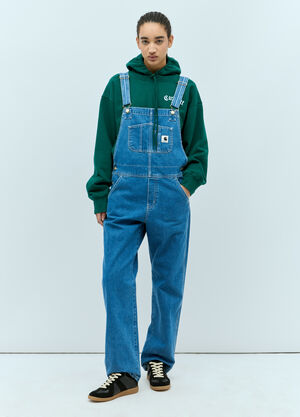 Max Mara Bib Overall Denim Dungarees Beige max0260006