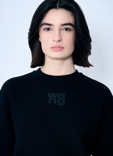 Alexander Wang Essential Puff Logo Sweatshirt Black awg0259021
