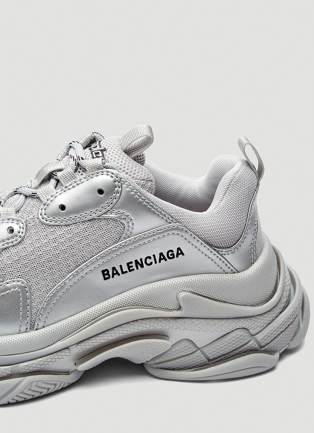 Balenciaga Triple S Sneakers in Silver LN CC