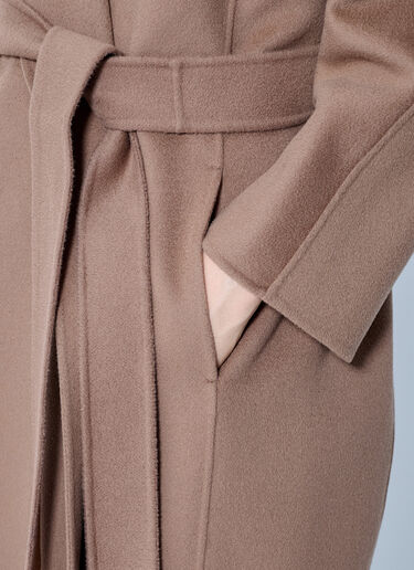 LN-CC® - Max Mara: Belted Wrap Coat - Beige Max Mara Belted Wrap Coat Beige max0265226