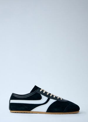 Dries Van Noten Suede Panel Trainers Black dvn0263034