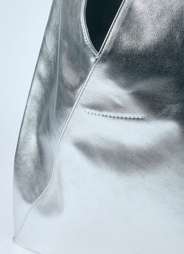 MM6 Maison Margiela Classic Medium Japanese Handbag Silver mmm0260006