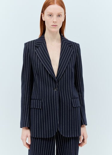 Max Mara Pinstripe Blazer Navy max0255028