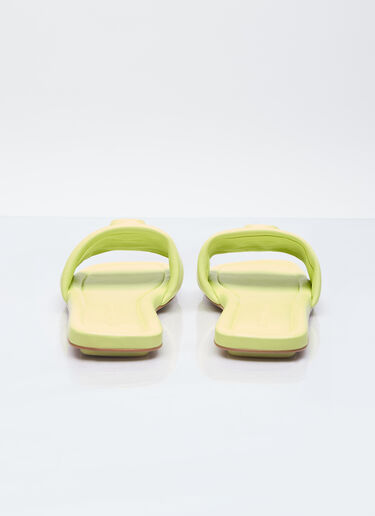 Marc Jacobs The J Marc Leather Slides Green mcj0255001