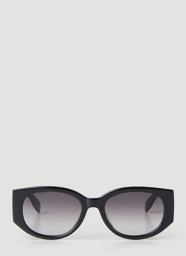 Oval Eye Sunglasses Alexander McQueen Oval Eye Sunglasses Black amq0248057