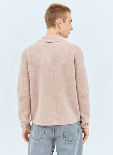Acne Studios Polo Wool Cardigan Pink acn0157019